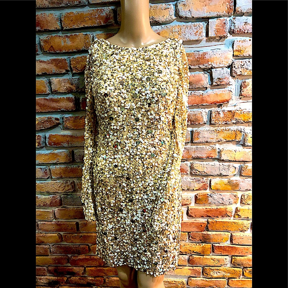 AIDAN MATTOX sequin dress